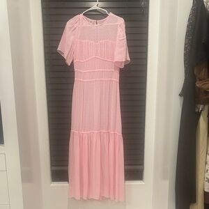 BAUM UND PFERDGARTEN Elegant Pink Midi Dress